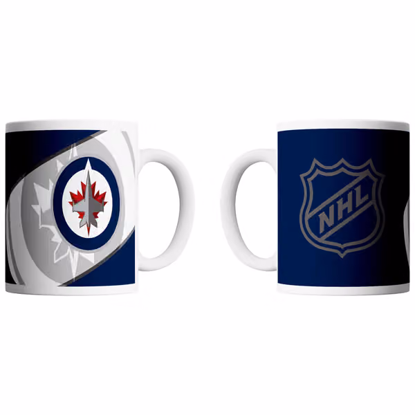Winnipeg Jets Shadow Logo & Shield NHL Mug (330 ml) view 1