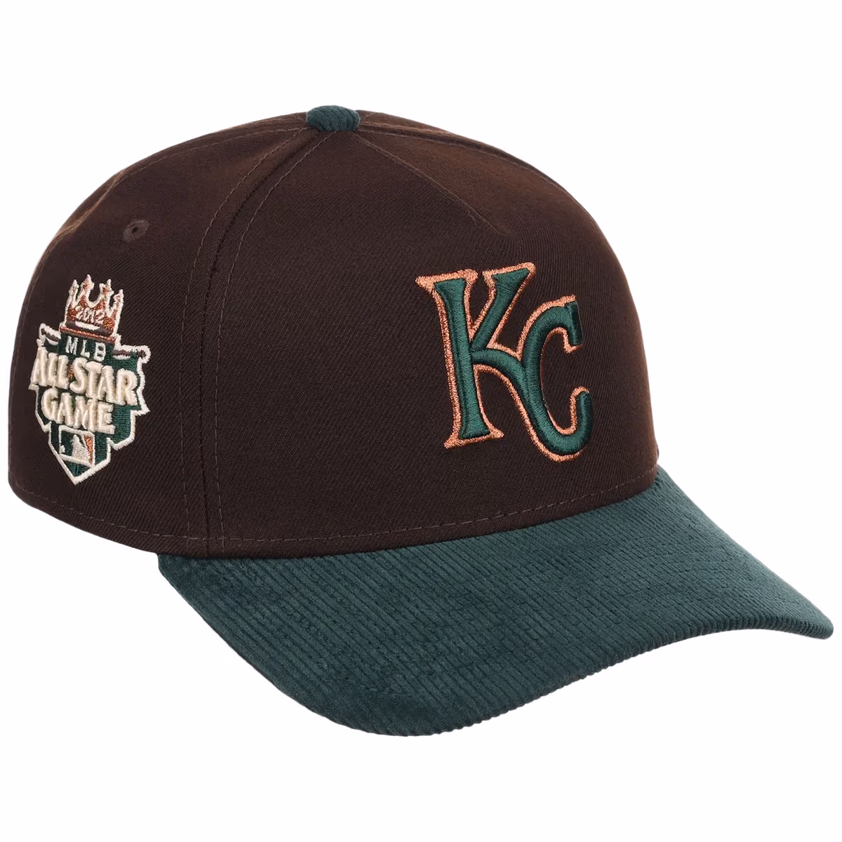 Kansas City Royals MLB Forest Ember New Era 9FORTY A-Frame front view