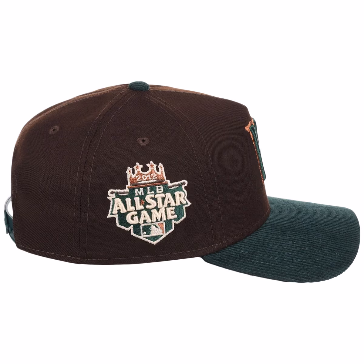 Kansas City Royals MLB Forest Ember New Era 9FORTY A-Frame detail view