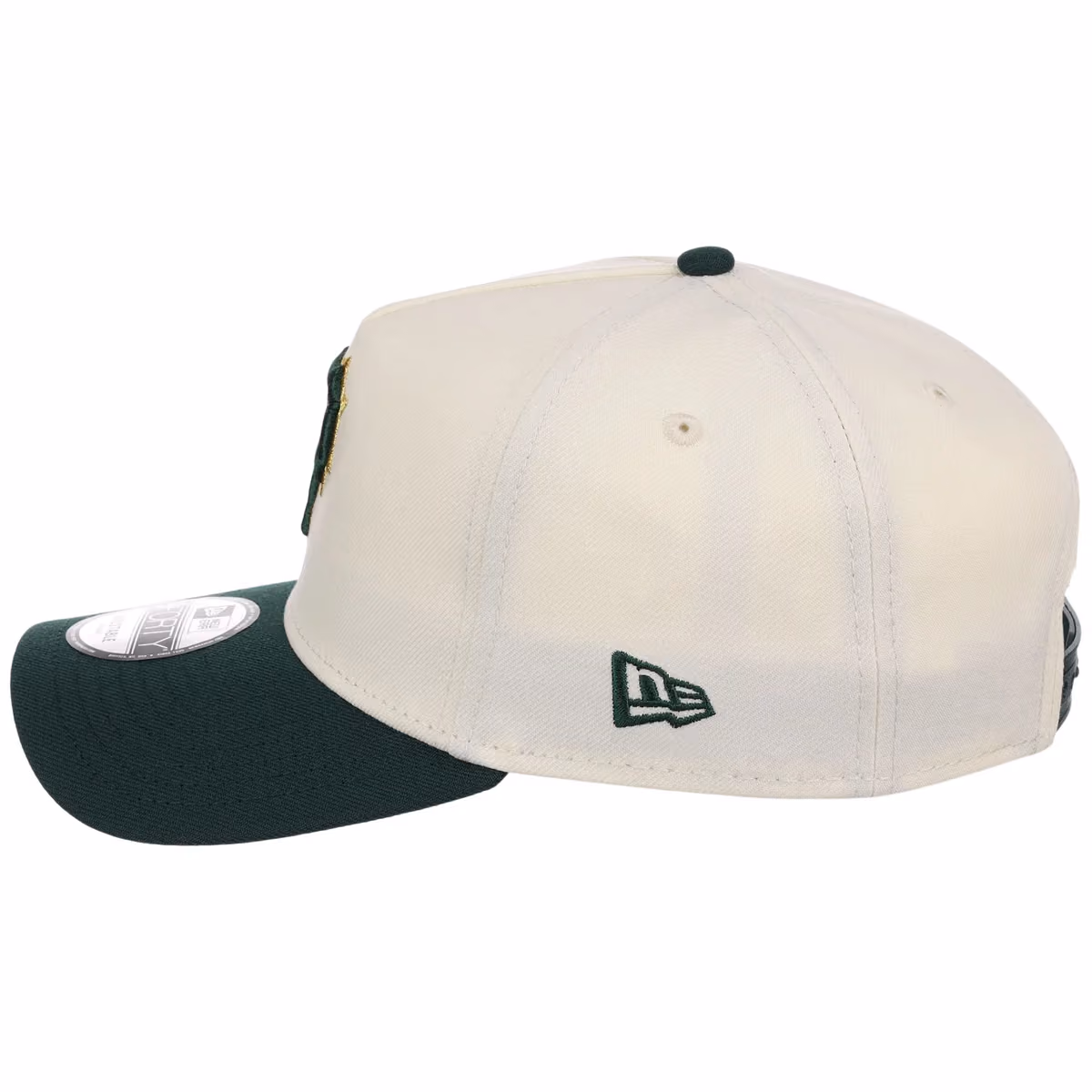 Pittsburgh Pirates MLB Chrome x Dark Green FASHION CORE New Era 9FORTY A-Frame detail view