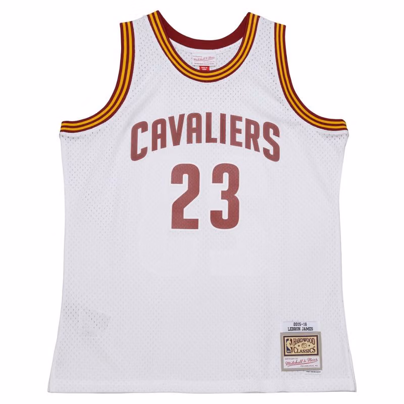 LeBron James #23 Cleveland Cavaliers 2015-16 Swingman NBA Jersey White view 1