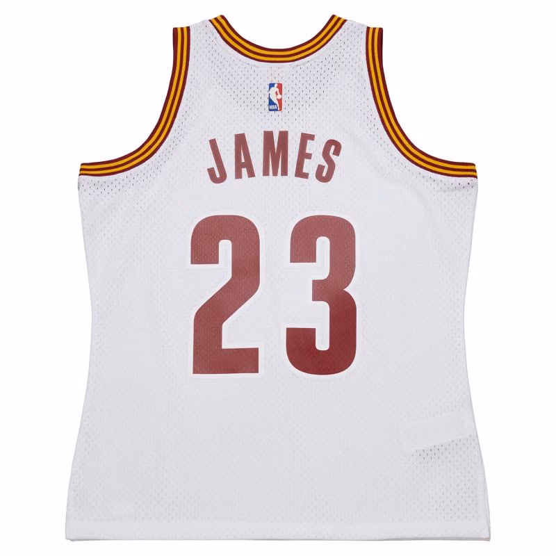 LeBron James #23 Cleveland Cavaliers 2015-16 Swingman NBA Jersey White view 2