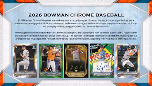 (LIVE BREAK) 2026 Bowman Chrome Baseball Hobby Box view 2