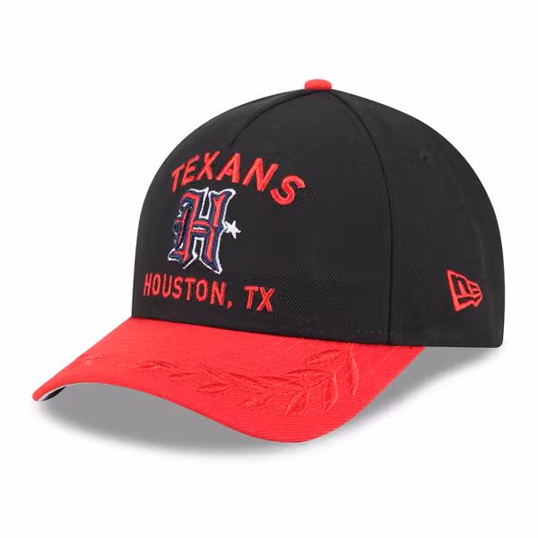 Houston Texans 2025 NFL Draft 9FORTY M-Crown A-Frame Snapback Cap Black product photo