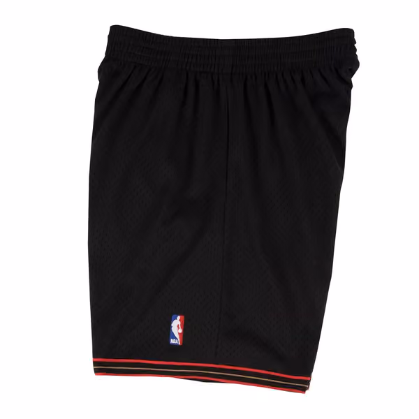 Philadelphia 76ers 2000-01 Mitchell & Ness Swingman NBA Shorts Black view 3