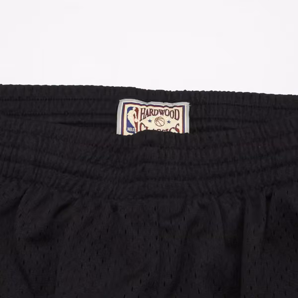 Philadelphia 76ers 2000-01 Mitchell & Ness Swingman NBA Shorts Black view 4