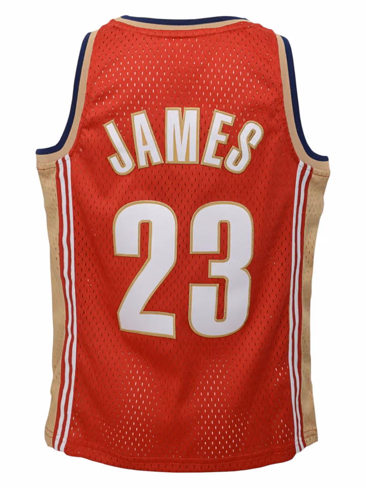 LeBron James #23 Cleveland Cavaliers 2003-04 Swingman NBA Jersey Red (YOUTH) view 3