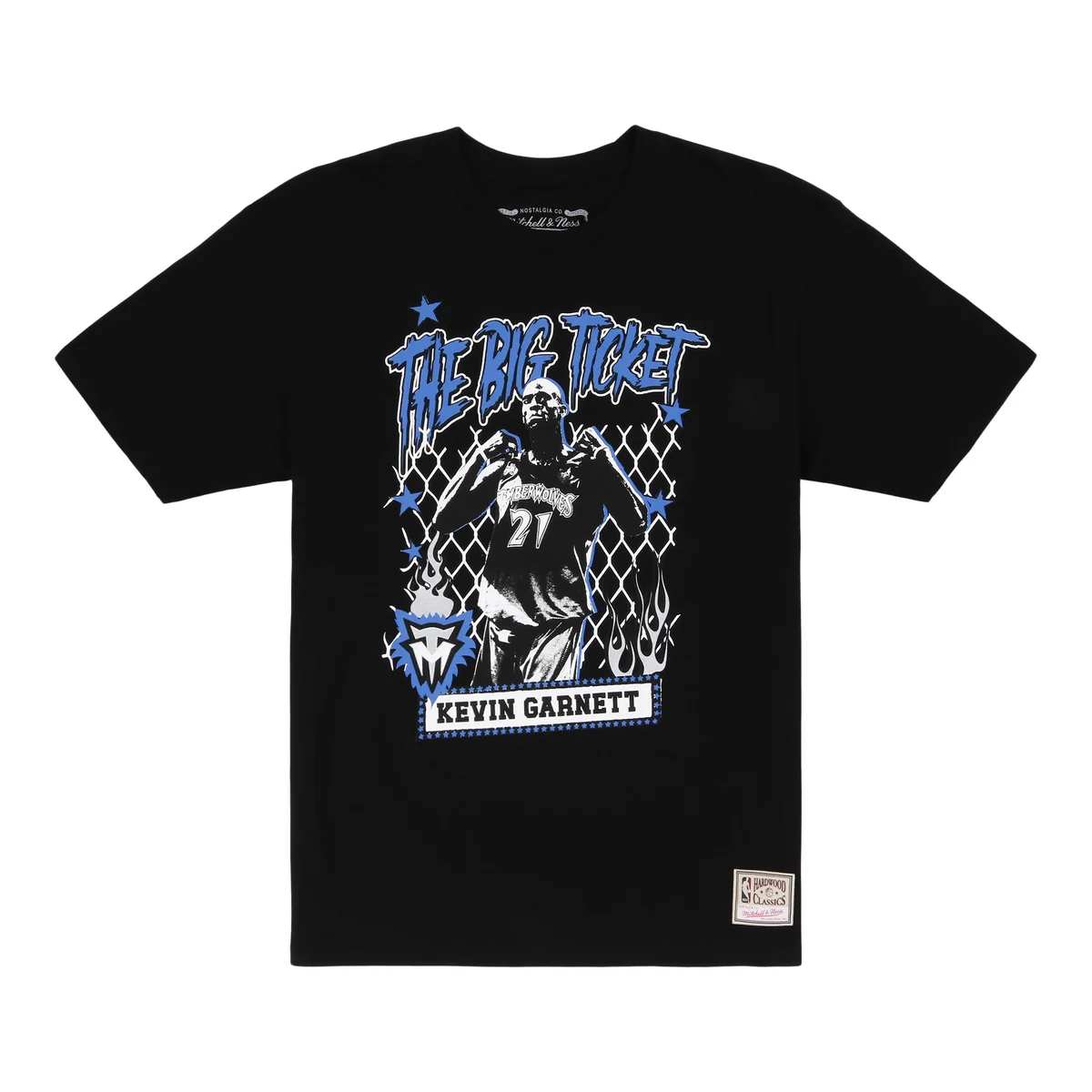 NBA Mitchell & Ness NBA Street Player Tee - Minnesota Timberwolves front view