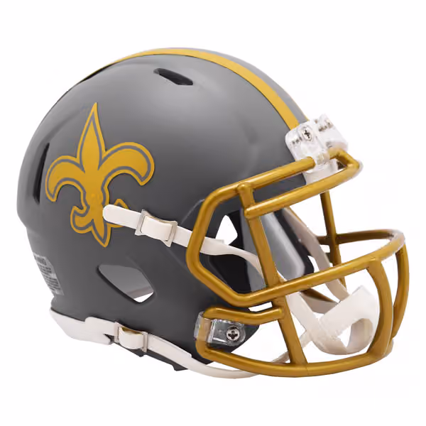 New Orleans Saints Slate Alternate NFL Speed Mini Helmet view 1