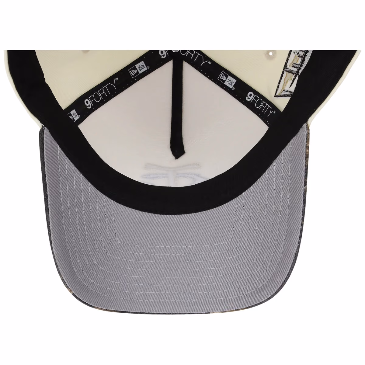 Florida Marlins MLB Black Realtree Chrome New Era 9FORTY back view