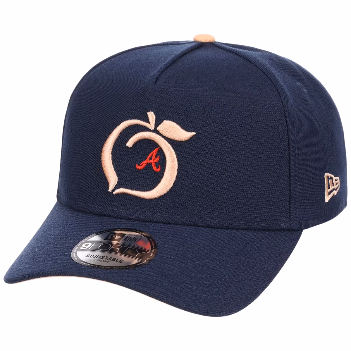 Atlanta Braves Peach Atlanta Crown the City New Era 9FORTY detail view