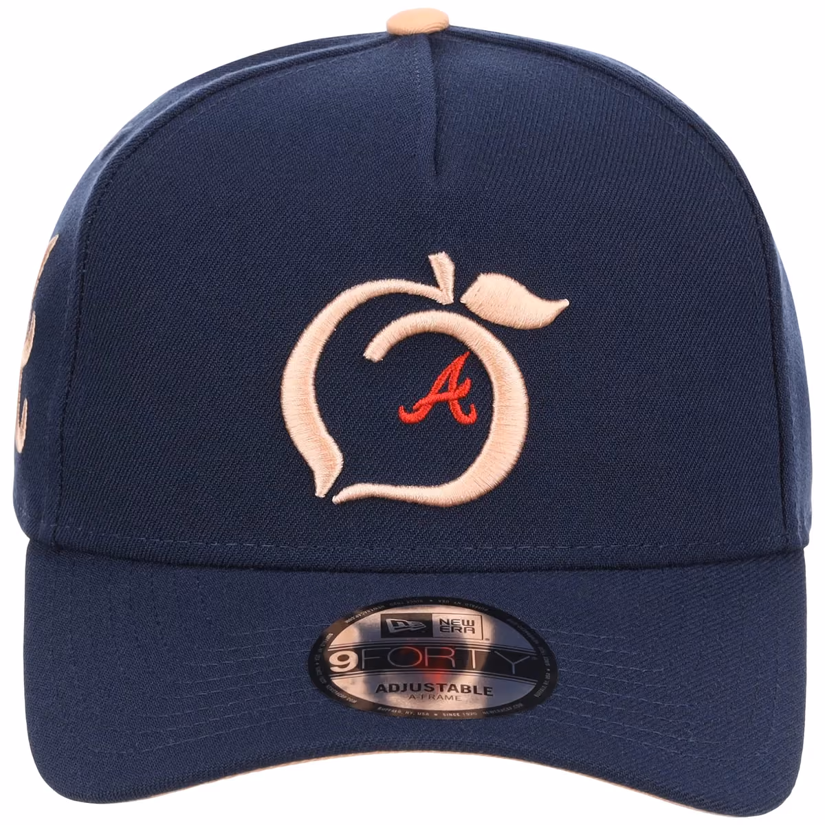 Atlanta Braves Peach Atlanta Crown the City New Era 9FORTY detail view