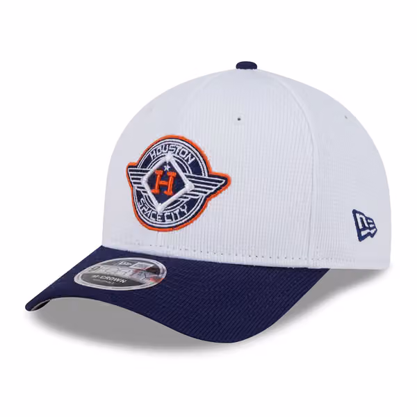 Houston Astros City Connect 2025 MLB Batting Practice 9FORTY M-Crown Snapback Cap White product photo