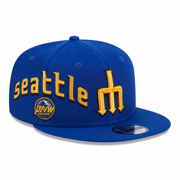Seattle Mariners FP586 City Connect New Era 9FIFTY Snapback Cap Blue product photo