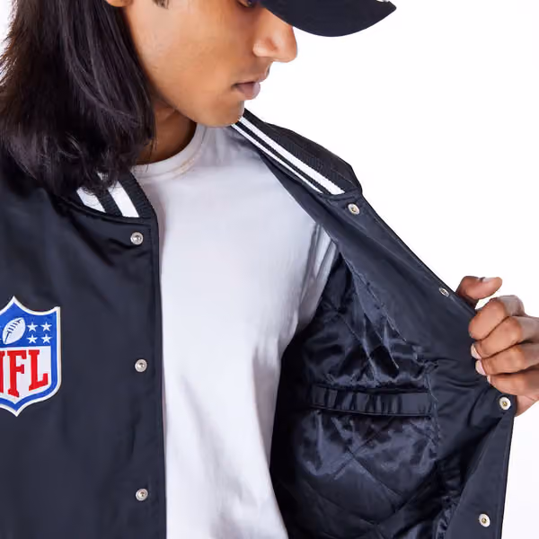 San Francisco 49ers Sport Classics Satin NFL Jacket Black view 3