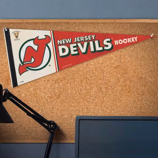 New Jersey Devils Vintage WinCraft Premium NHL Pennant view 2