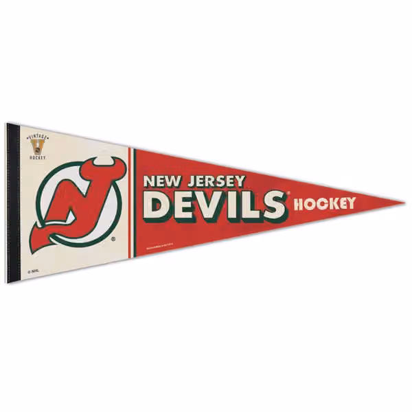 New Jersey Devils Vintage WinCraft Premium NHL Pennant view 1