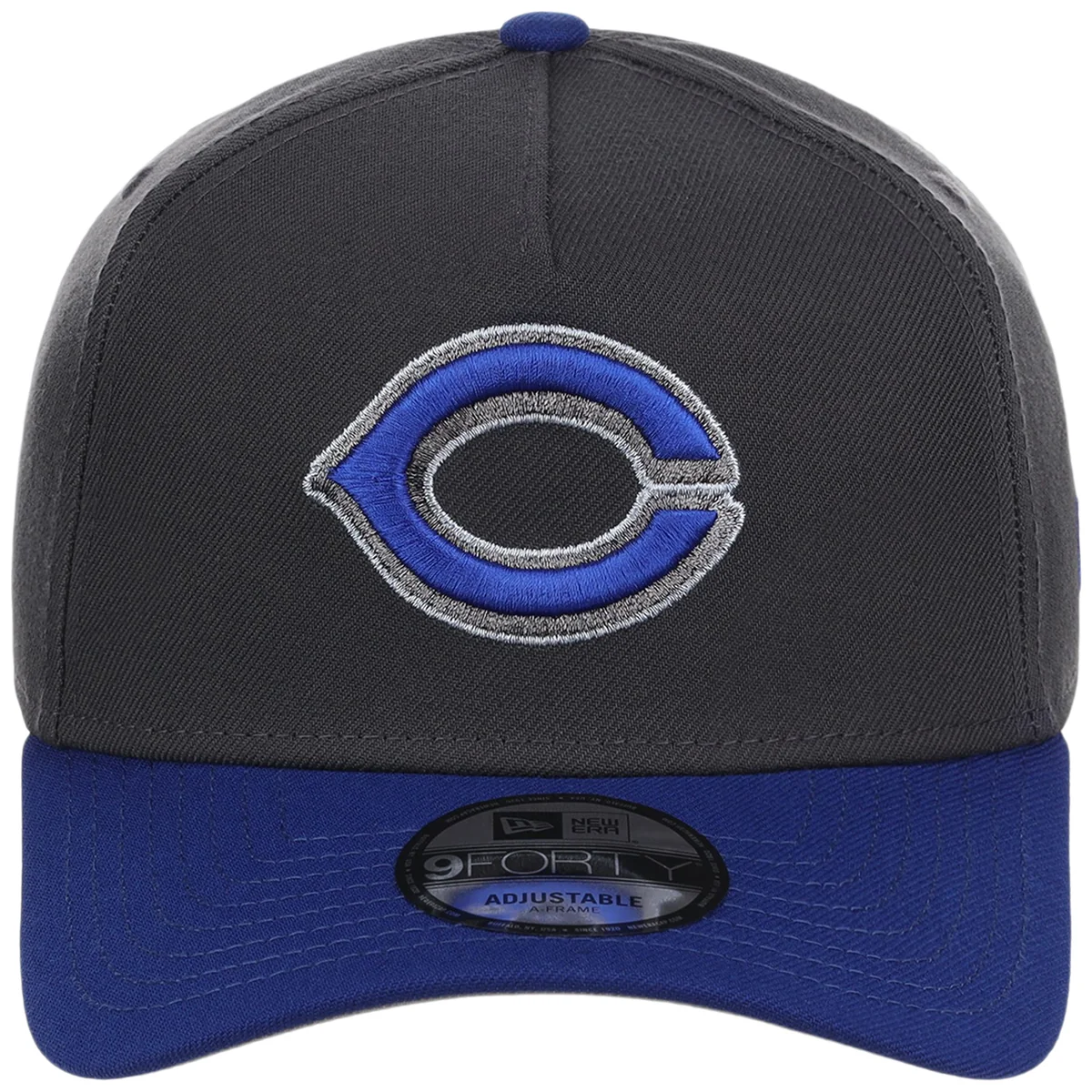 Cincinnati Reds MLB Graphite x Royal FASHION CORE New Era 9FORTY A-Frame detail view