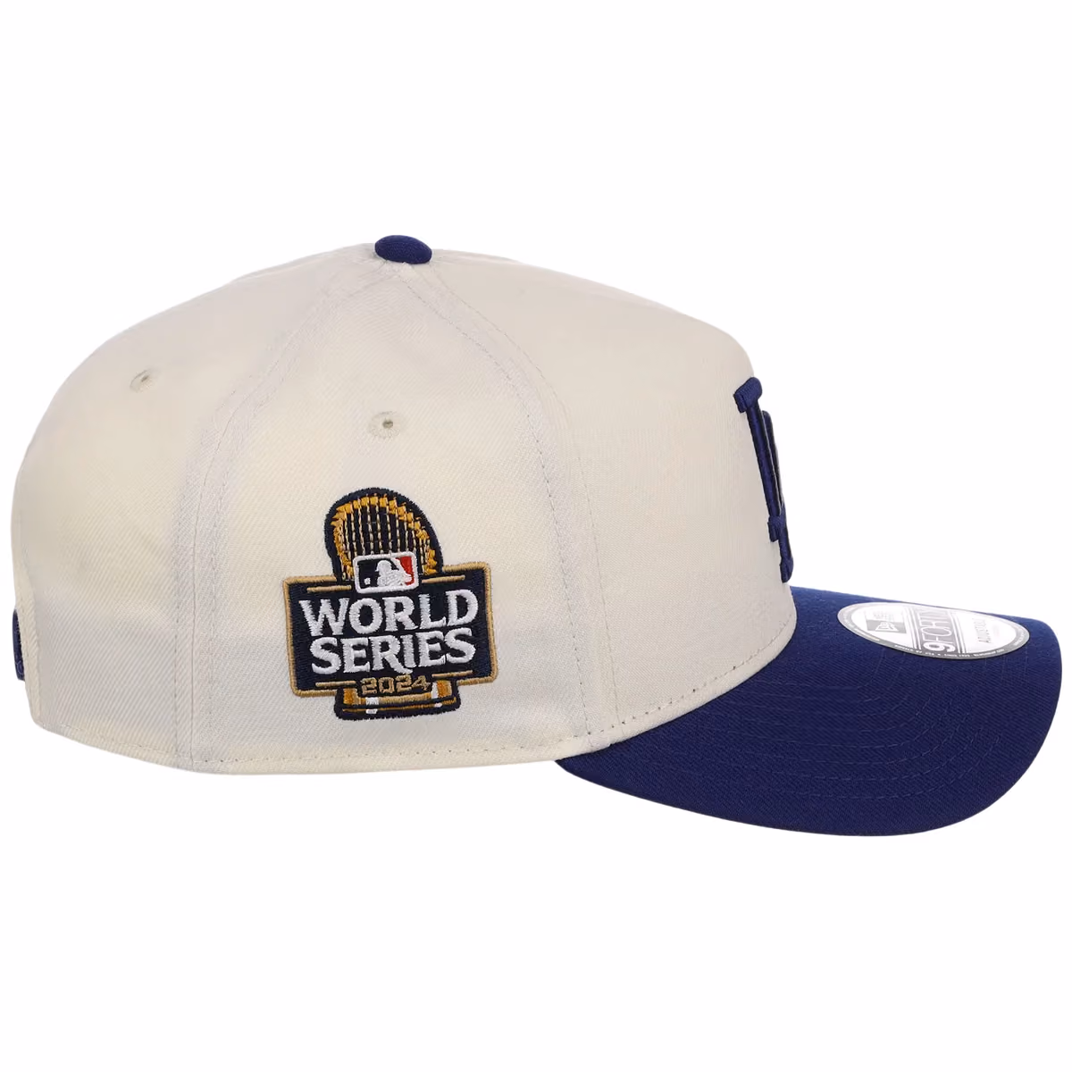 Los Angeles Dodgers MLB Chrome OTC New Era 9FORTY A-Frame detail view