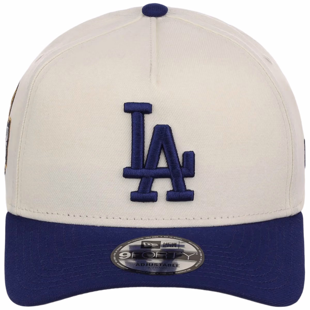 Los Angeles Dodgers MLB Chrome OTC New Era 9FORTY A-Frame detail view