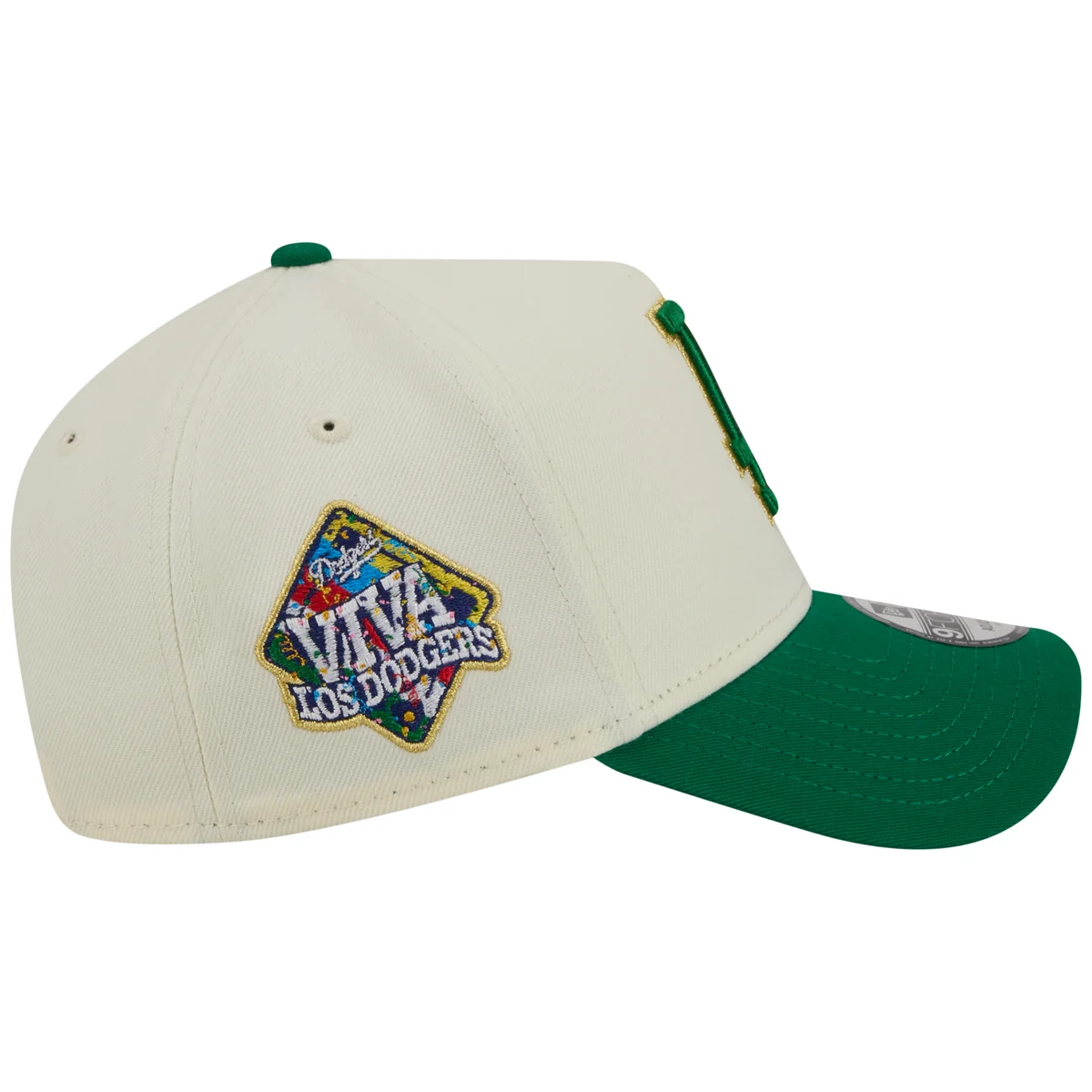 Los Angeles Dodgers Los Angeles Crown the City - MX Flag Fill - Chrome/Green New Era 9FORTY detail view