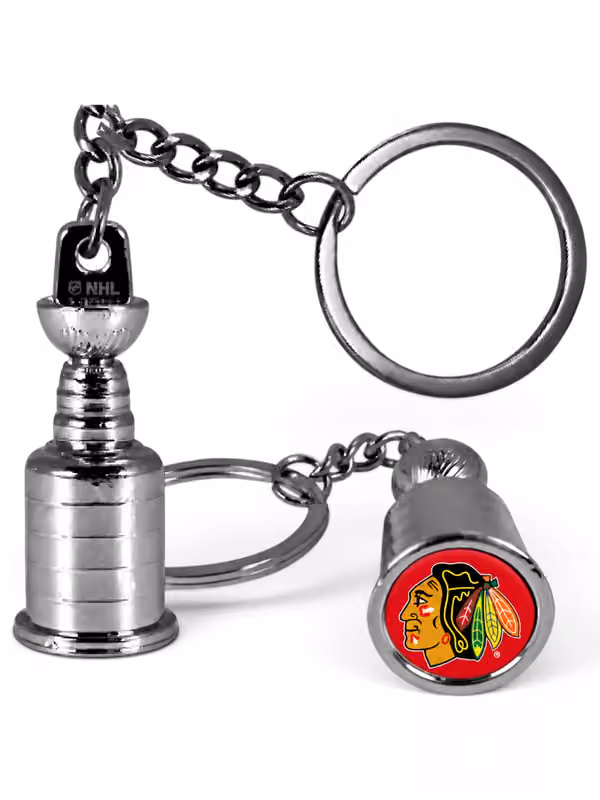 Chicago Blackhawks Stanley Cup Key Ring view 1