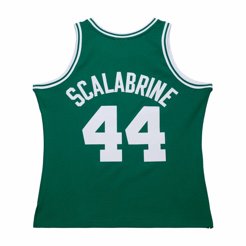 Brian Scalabrine #44 Boston Celtics 2007-08 Swingman NBA Jersey Green view 2