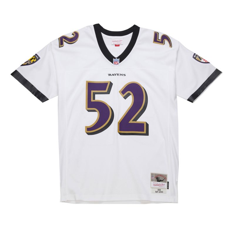 Ray Lewis #52 Baltimore Ravens 2000 Legacy Throwback NFL Jersey White view 2