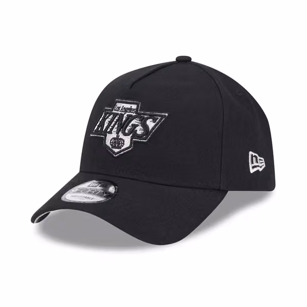 Los Angeles Kings New Era 9FORTY A-Frame Trucker NHL Cap Black product photo