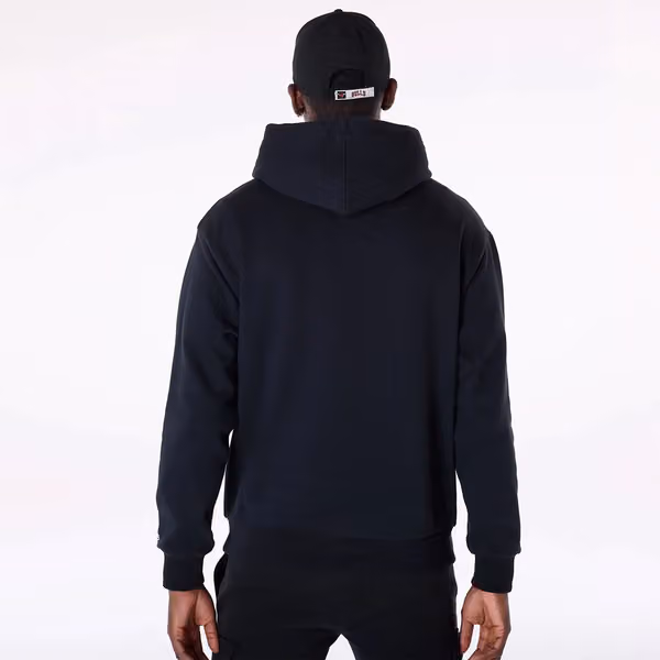 Chicago Bulls Block Graphic New Era Oversized NBA Hoodie Black view 2