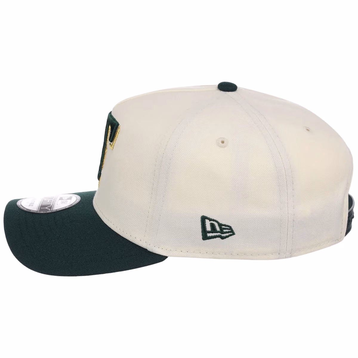 Texas Rangers MLB Chrome x Dark Green FASHION CORE New Era 9FORTY A-Frame detail view