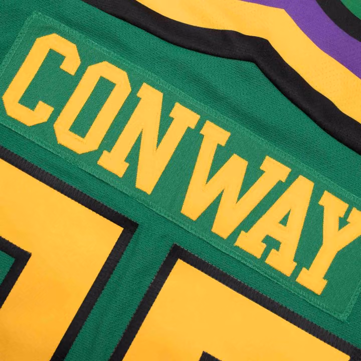 The Mighty Ducks #96 Charlie Conway Replica Hockey Jersey Green view 2