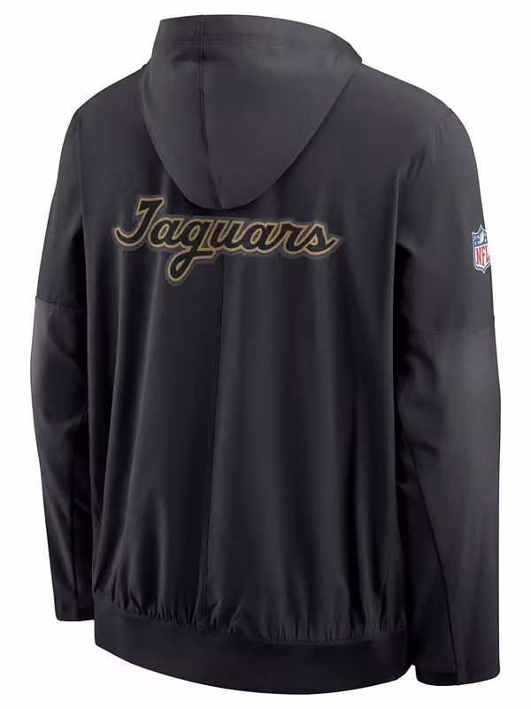 Detroit Lions 2026 NFL Rivalries Sideline Bomber Jacket Black view 3
