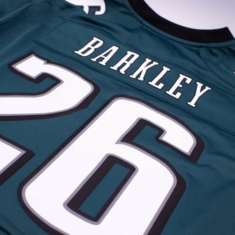 Saquon Barkley #26 Philadelphia Eagles 2026 Game NFL Jersey Green view 4