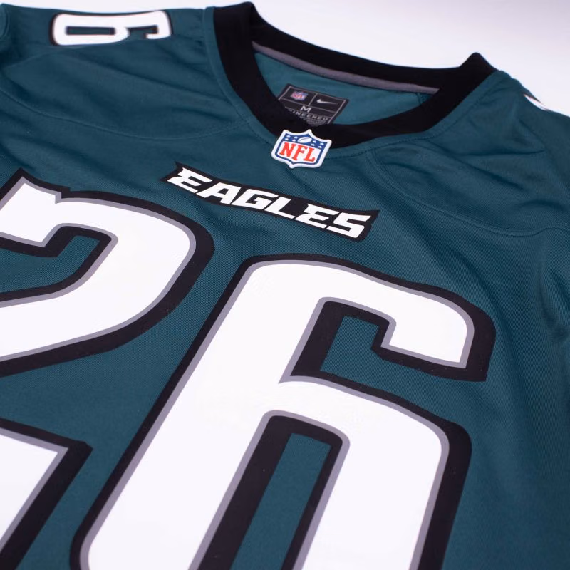 Saquon Barkley #26 Philadelphia Eagles 2026 Game NFL Jersey Green view 5
