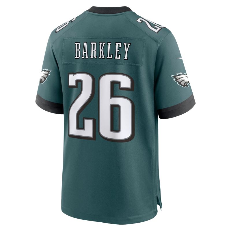 Saquon Barkley #26 Philadelphia Eagles 2026 Game NFL Jersey Green view 3