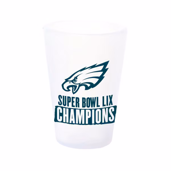 Philadelphia Eagles Super Bowl LIX Champions SiliShot Shot Glass view 1