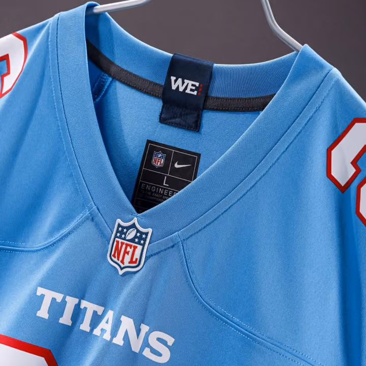 Cam Ward #1 Tennessee Titans 2026 Game NFL Jersey Blue view 4