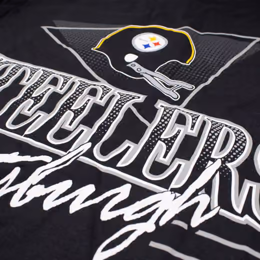 Pittsburgh Steelers Full Blitz Rewind NFL Long Sleeve T-Shirt Black view 3