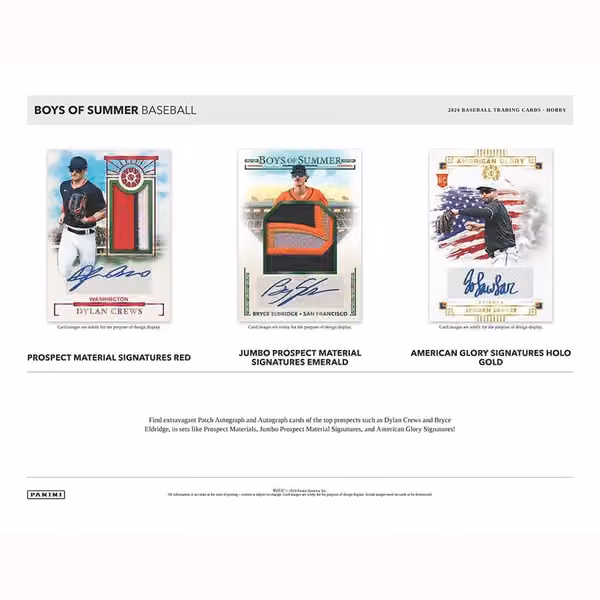 2024 Panini Boys of Summer Baseball Hobby Box view 2