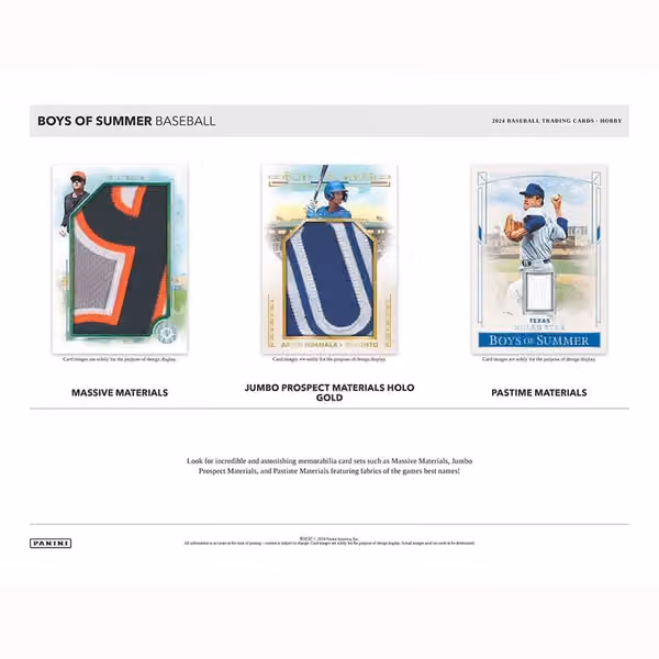 2024 Panini Boys of Summer Baseball Hobby Box view 4
