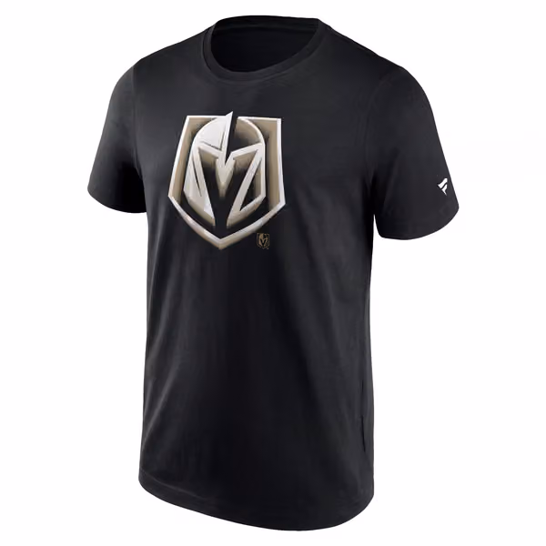 Vegas Golden Knights Chrome Logo NHL T-Shirt Black view 1