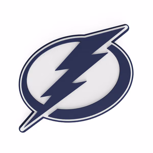 Tampa Bay Lightning NHL 3D Foam Logo Wall Sign view 1