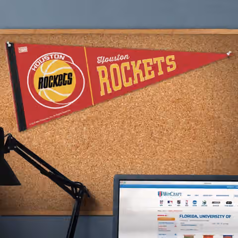 Houston Rockets Hardwood Classics Premium NBA Pennant view 3