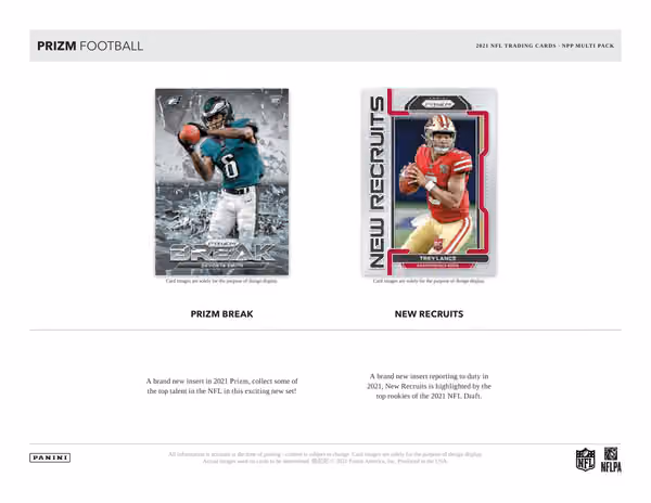 2021 Panini Prizm Football Cello Multi-Pack Box NFL view 4