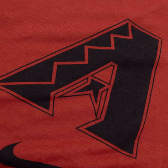 Arizona Diamondbacks Early Work 2025 MLB Authentic Nike Tri-Blend T-Shirt Red view 4