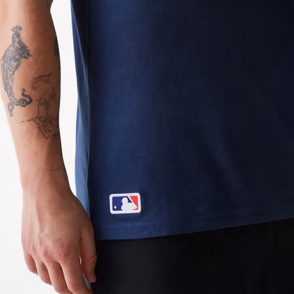 Texas Rangers Team Logo New Era MLB T-Shirt Navy view 3