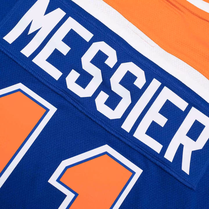 Mark Messier #11 Edmonton Oilers Vintage Heritage Breakaway NHL Jersey view 4