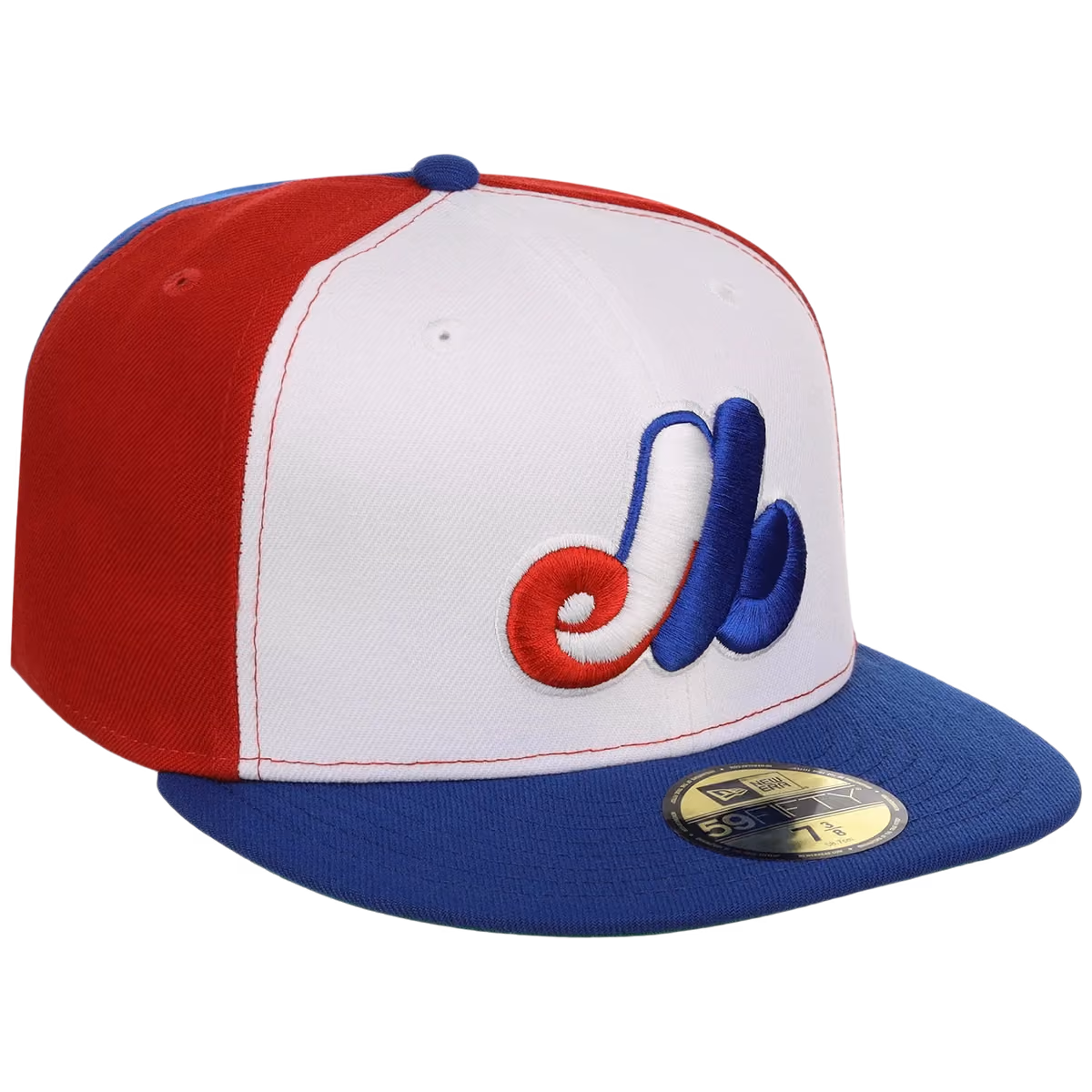 Montreal Expos MLB Cooperstown Authentic Collection New Era 59FIFTY (Multi/Royal) front view