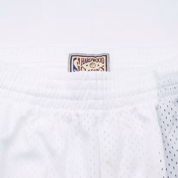 Portland Trail Blazers 1996-97 Mitchell & Ness Swingman NBA Shorts White view 4